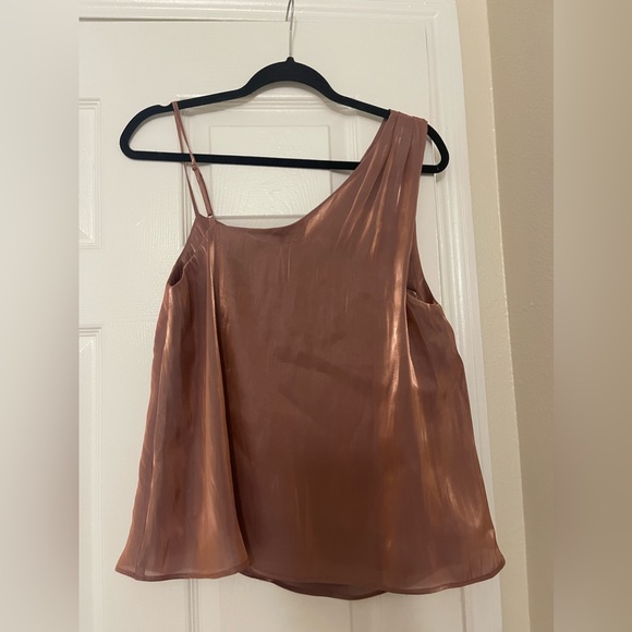 Free People Shimmy Shimmy Top Pink One Shoulder - Picture 7 of 16